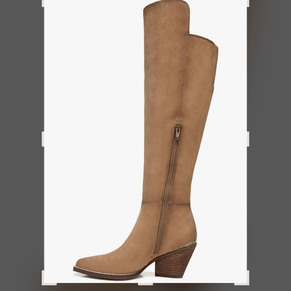 Knee high suede boots